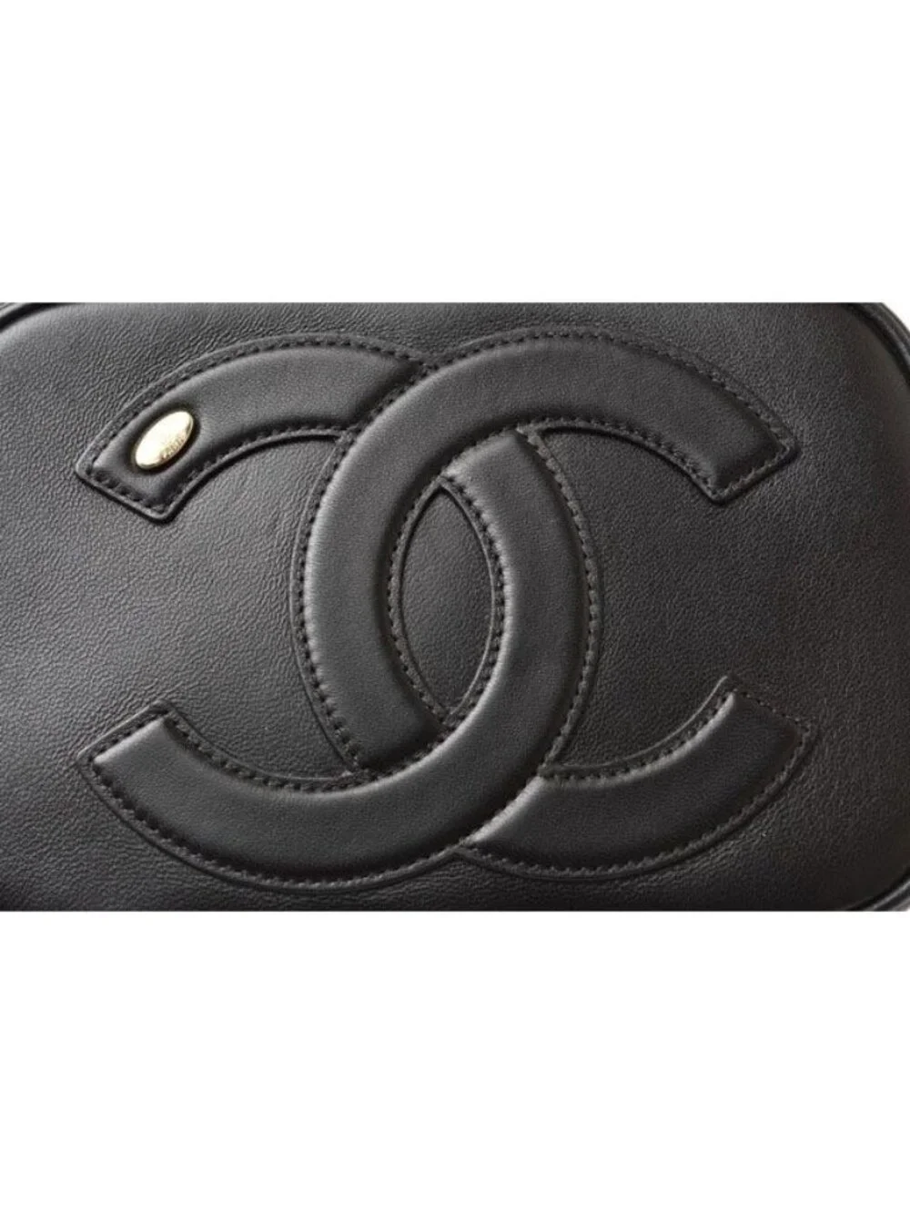 Chanel Belt Bag Chain Pouch Waist Black Gold Hardware